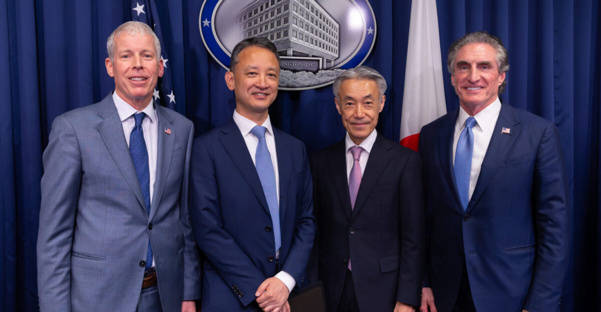 JERA company of Japan signs Liquified Natural Gas LNG agreement at the U S Department of Energy headquarters in Washington D C on June 11 2025