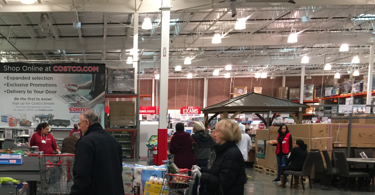 Social distancing at the Costco in North Brunswick New Jersey 3577