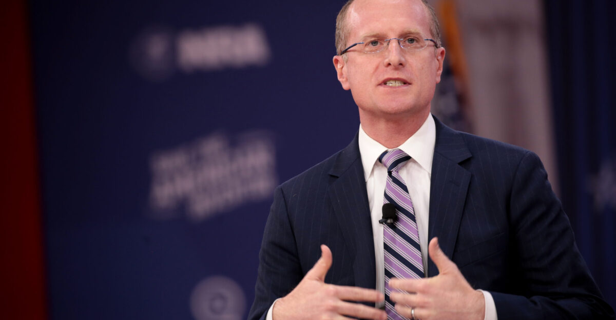 FCC Commissioner Brendan Carr speaking at the 2018 Conservative Political Action Conference CPAC in National Harbor Maryland Please attribute to Gage Skidmore if used elsewhere