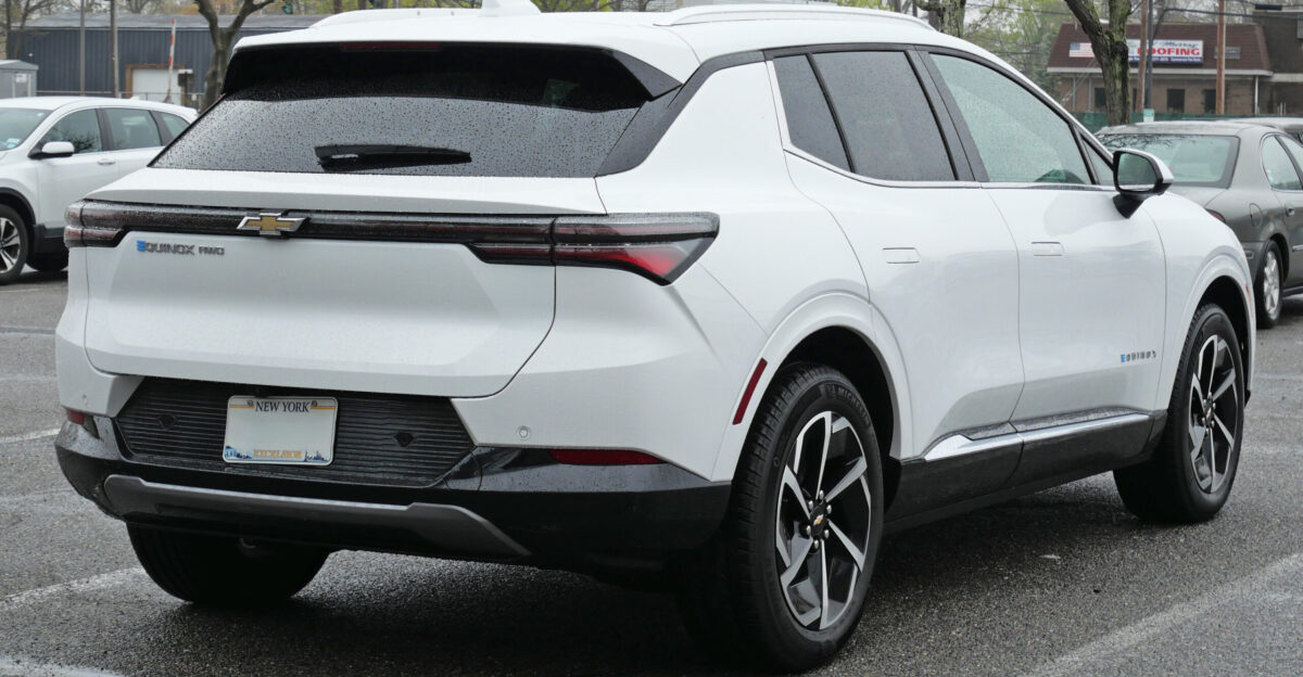 A 2025 Chevrolet Equinox EV photographed in Islip New York USA