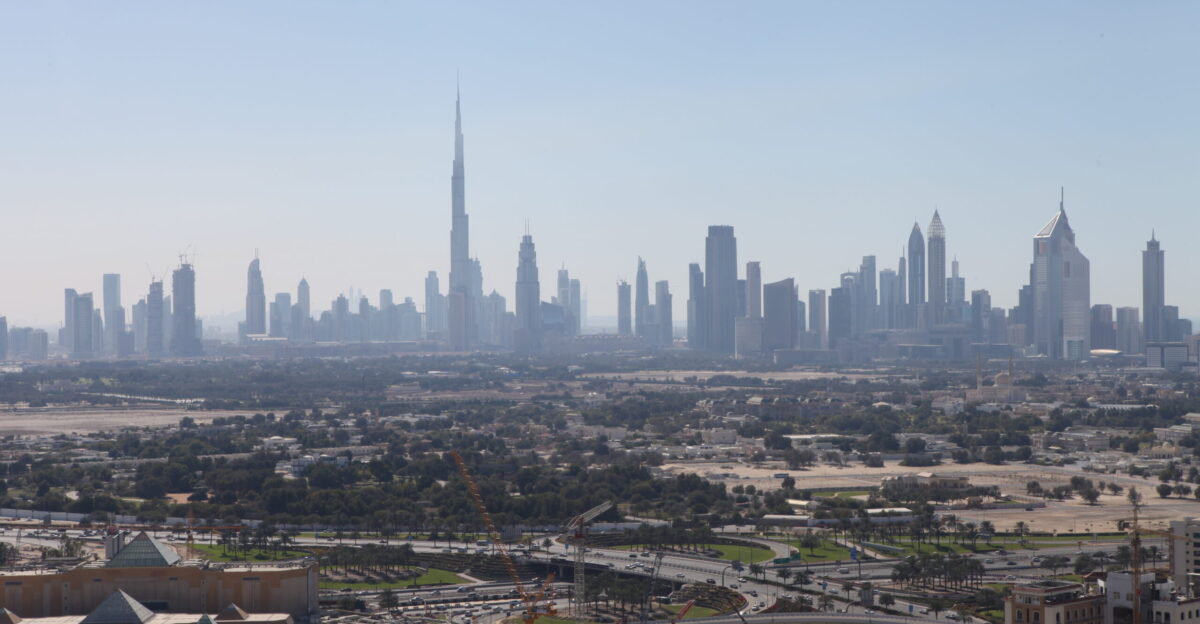 A photo of Dubai Skyline United Arab Emirates Showing Burj Khalifa The tallest building in the world Captured on 2016