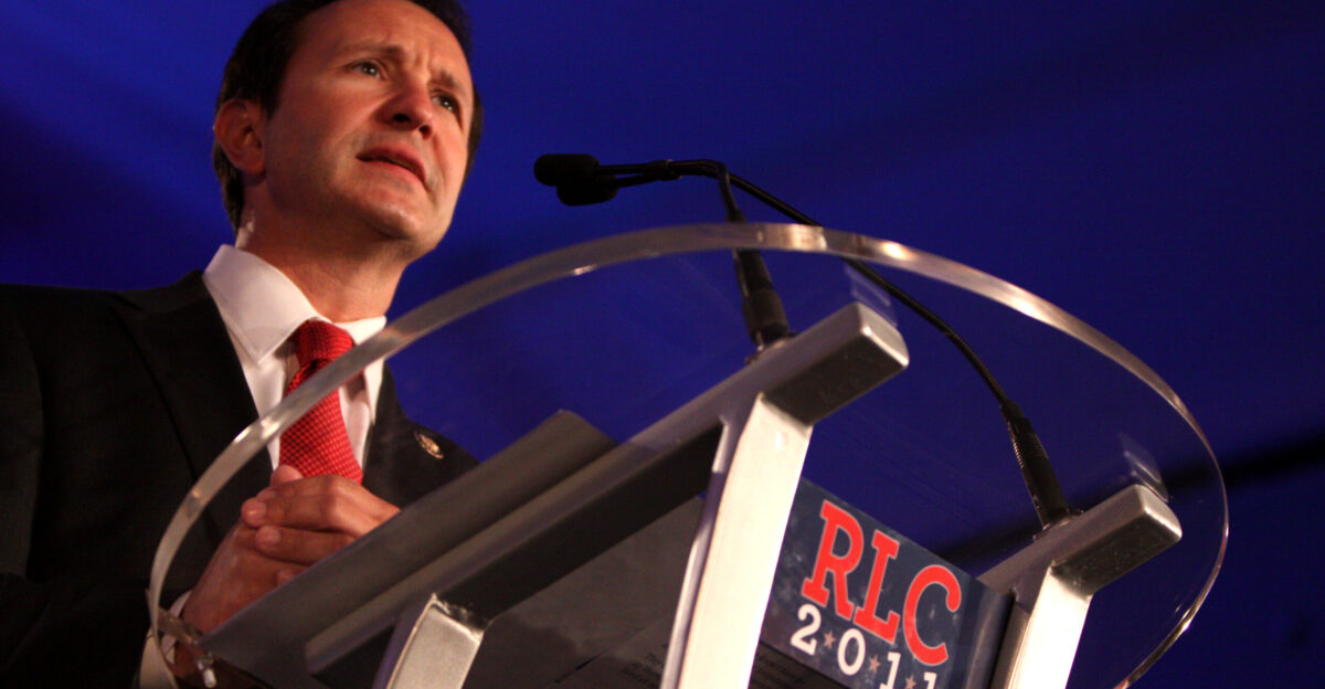 Congressman Jeff Landry speaking at the Republican Leadership Conference in New Orleans Louisiana Please attribute to Gage Skidmore if used elsewhere