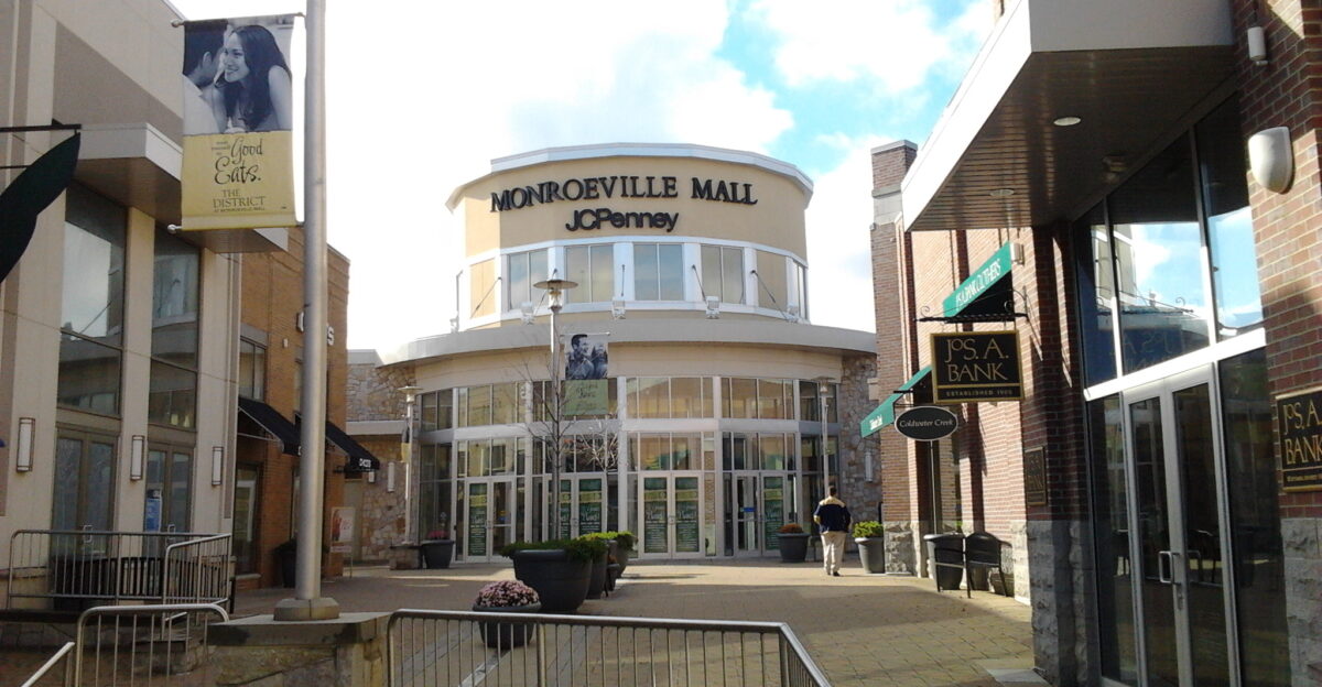 Entrance to the Monroeville Mall located outside Pittsburgh PA