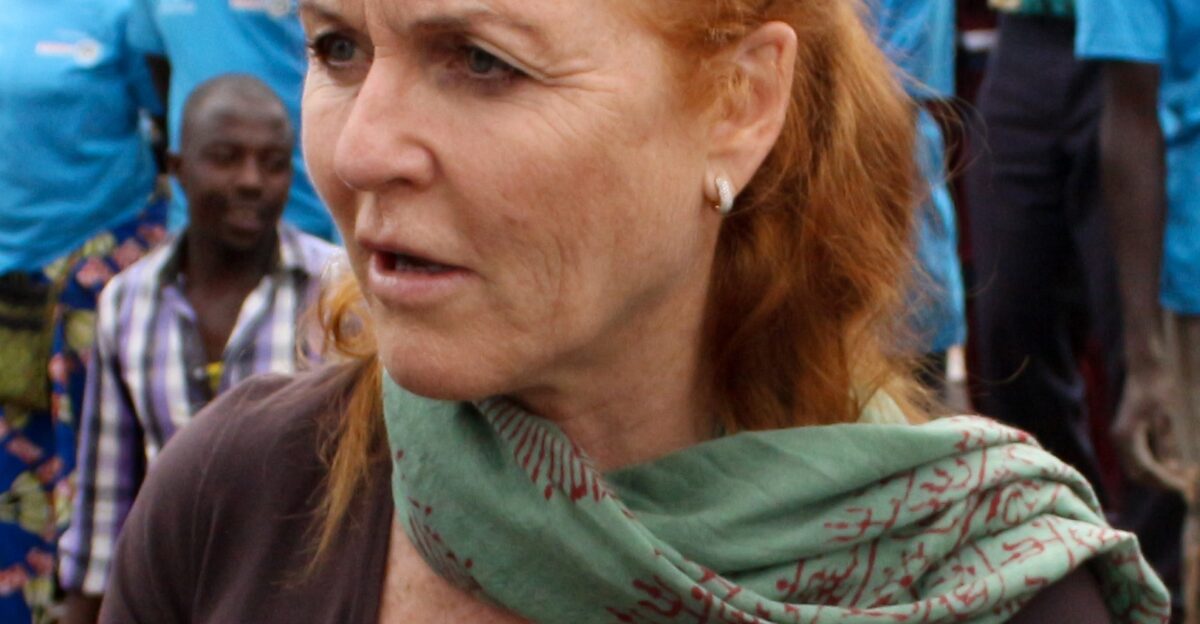 Sarah Ferguson in Rwanda during the launch of Gahanga Cricket Stadium