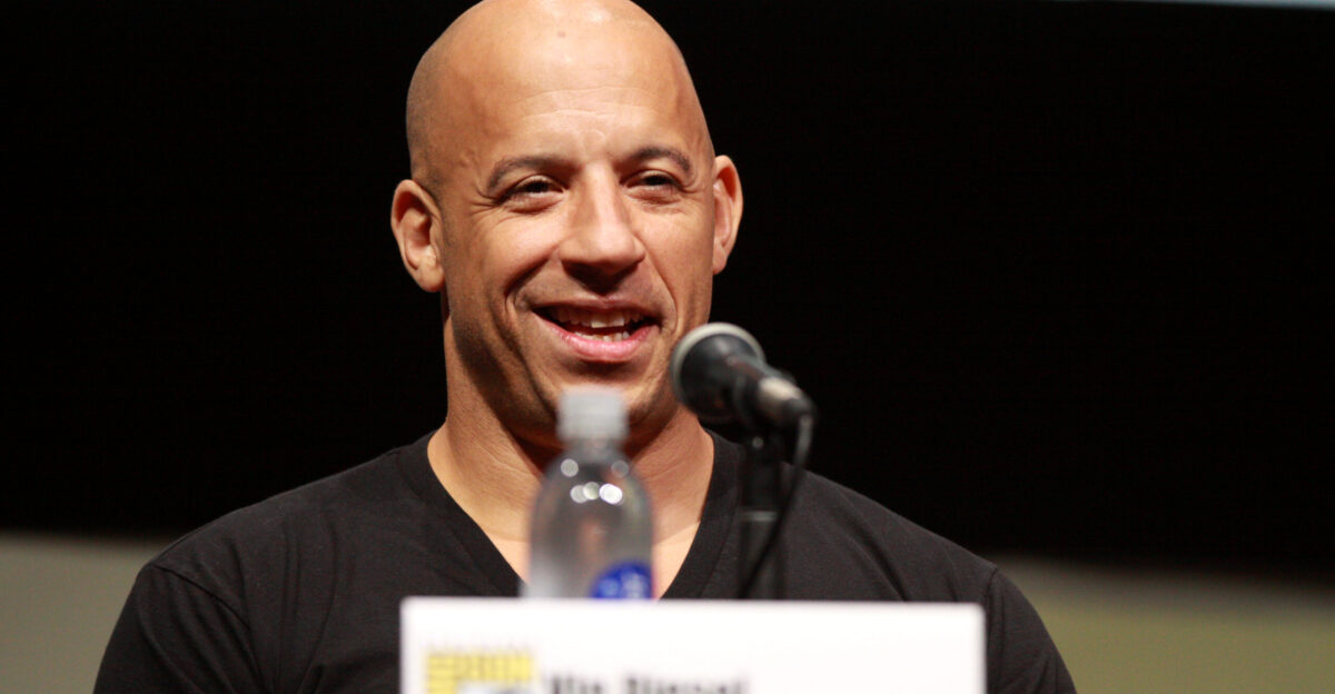 Vin Diesel speaking at the 2013 San Diego Comic Con International for Riddick at the San Diego Convention Center in San Diego California Please attribute to Gage Skidmore if used elsewhere